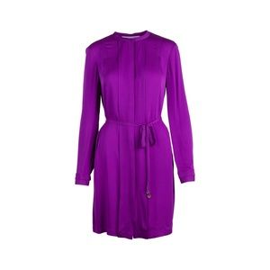 ❌SOLD❌Diane Von Furstenberg Atira Orchid Purple Silk Shirt Belted Dress Size 2